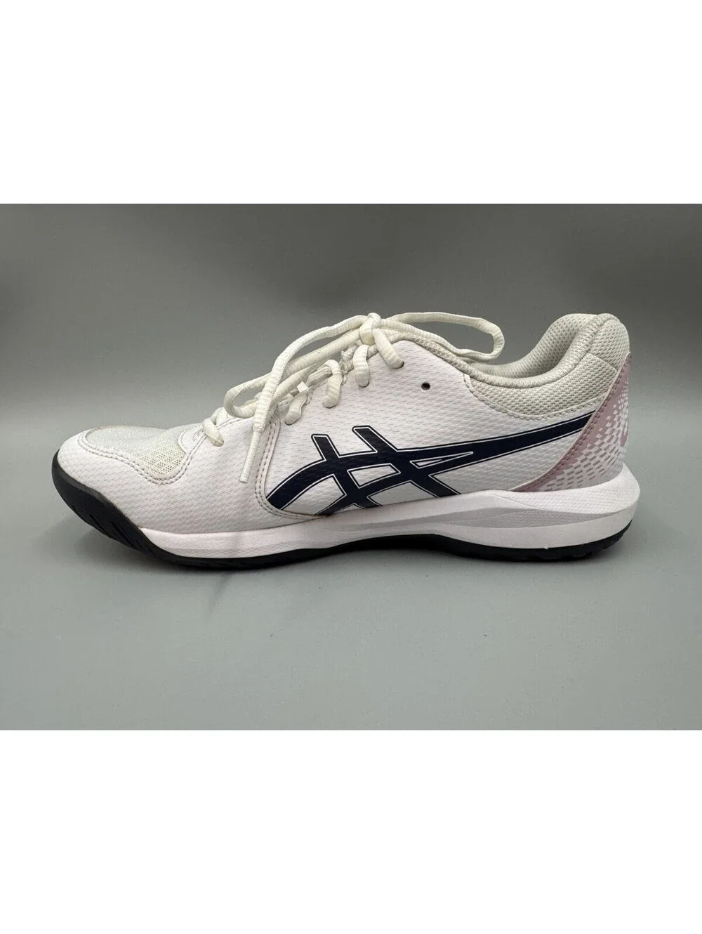 Women’s ASICS GEL-Dedicate 8 Tennis Shoes, White & Blue, Size 9.5